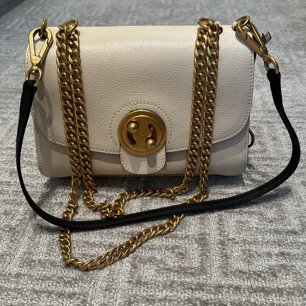 Chloe Mily Shoulder Bag  Off White